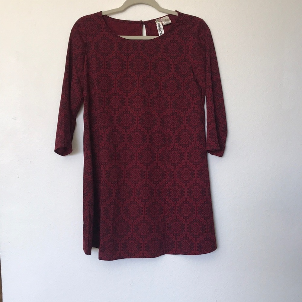 Red & Black Mini Dress